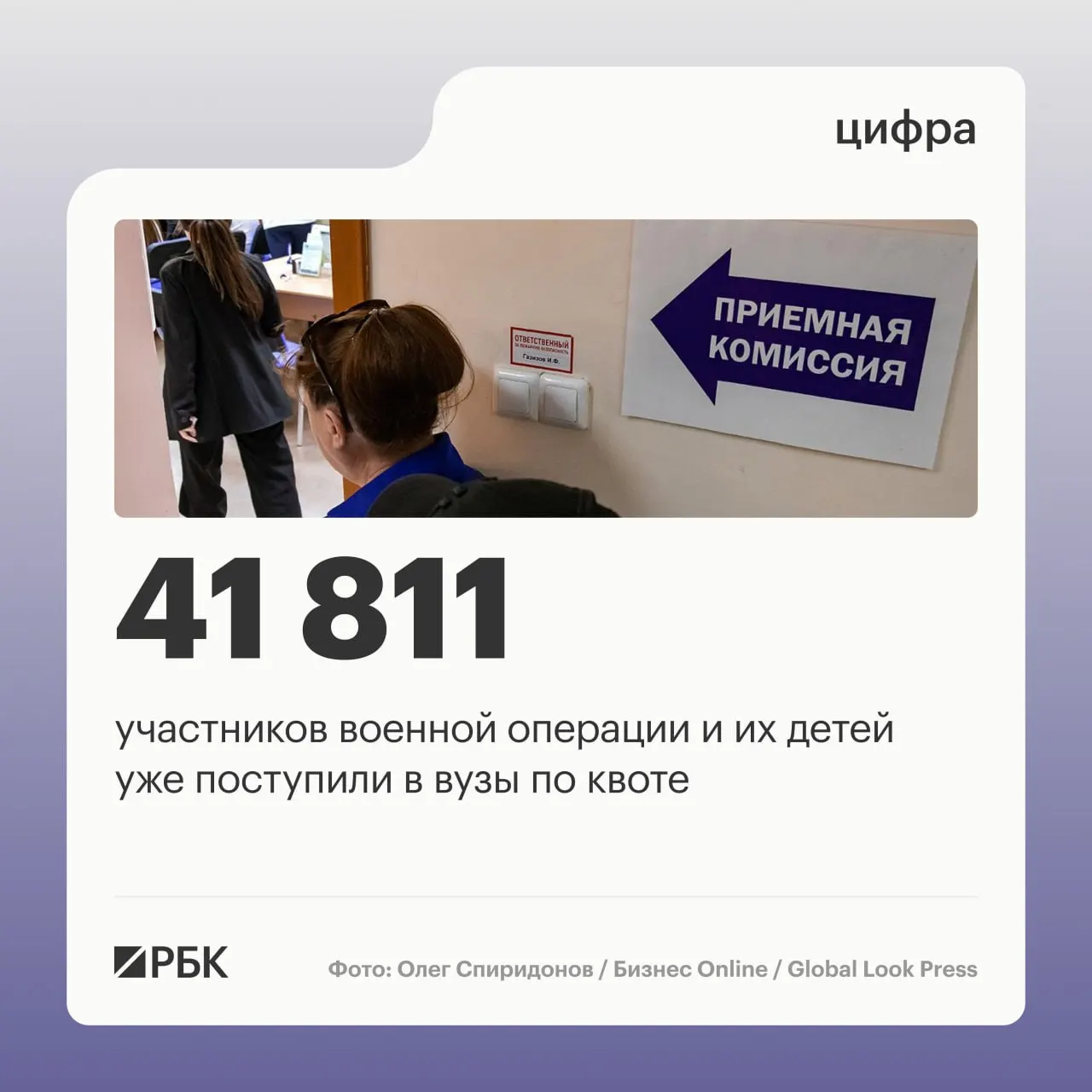 117 тысяч зачисленных в вузы в 2026 году, из них 56 684 места выделено участникам СВО и их детям, 41 811 из них уже заполнены.